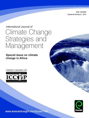 cover image of International Journal of Climate Change Strategies and Management, Volume 5, Issue 2
